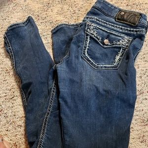 Silver Buckle Jeans